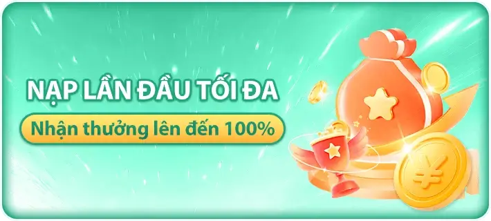8888vnd Nạp lần đầu tối đa nhận thưởng lên đến 100%